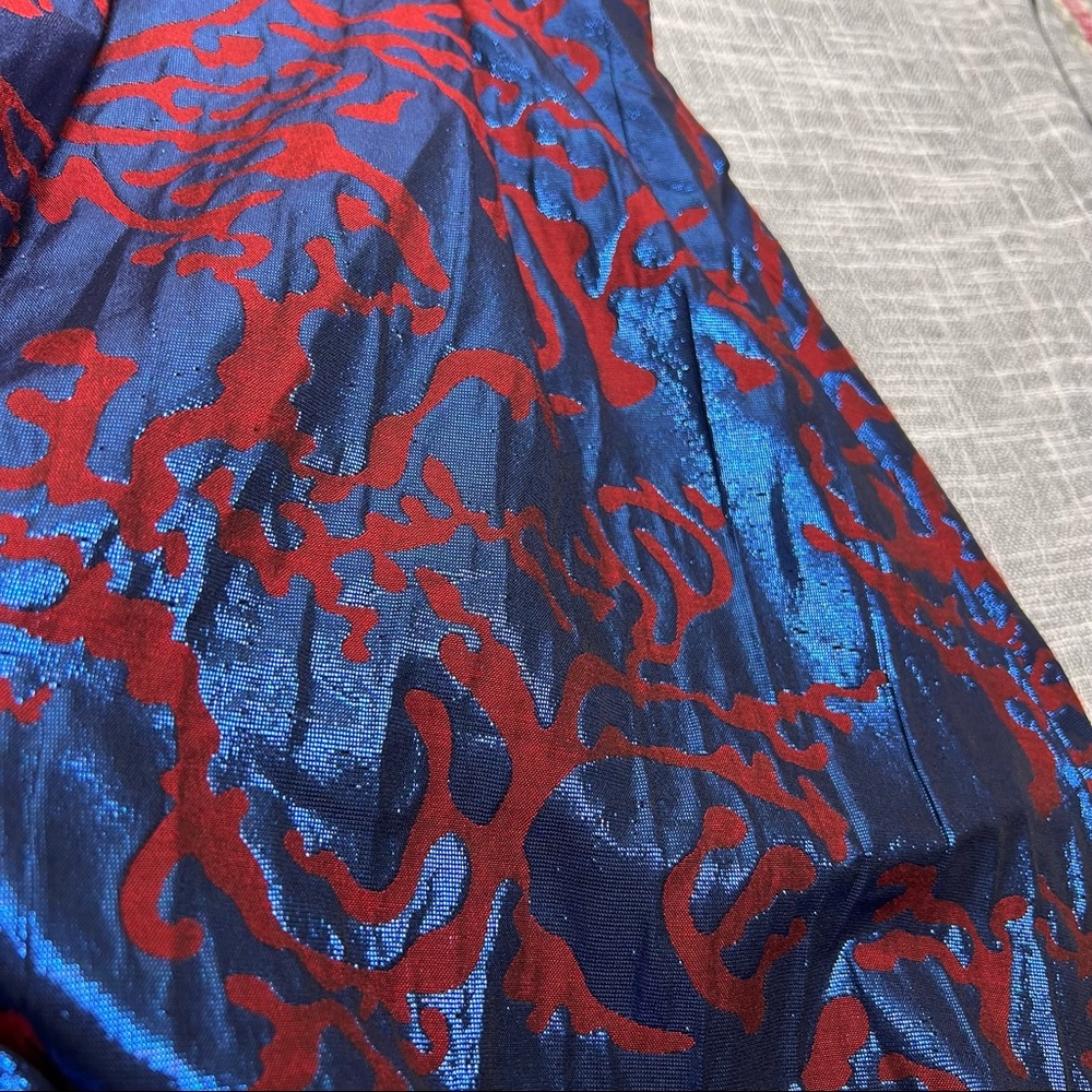 Anthropologie Blue and Red Maxi Skirt - Picture 10 of 15